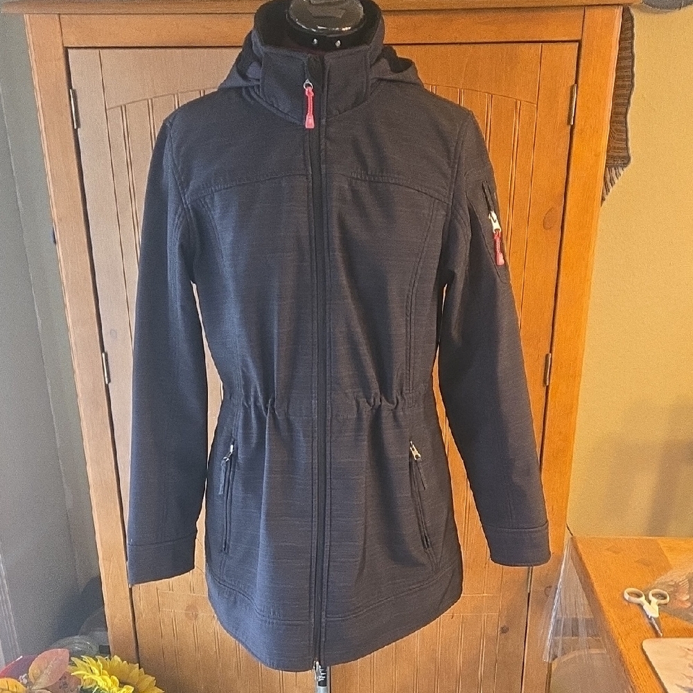 Free Country Women's Black Hooded Jacket